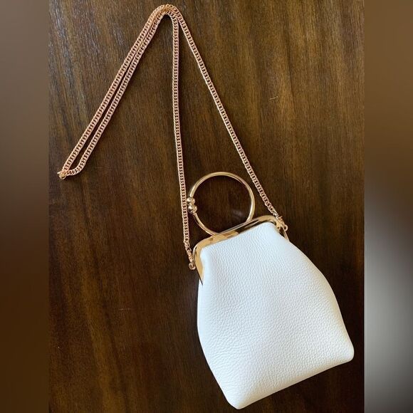 Vintage Oriental Style Genuine Premium Pebble Cowhide Kisslock Top Handle Bag - Picture 9 of 14